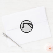Rond Sticker à demi-dôme Yosemite (Enveloppe)