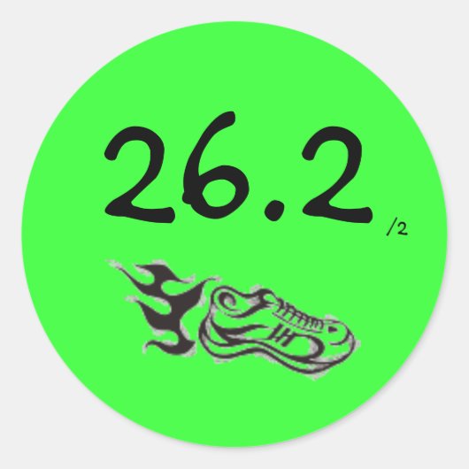Rond Sticker à demi-marathon (Devant)