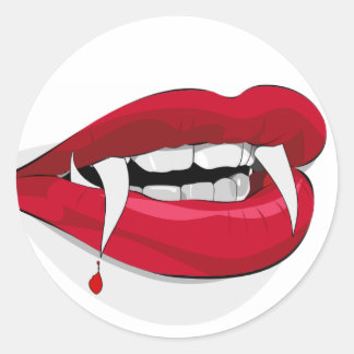 Rond Sticker à dents de goutte