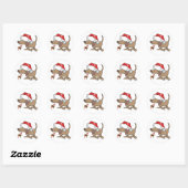 ROND STICKER À DIRE **MERCI NOËL** (Feuille)