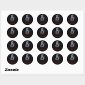ROND STICKER À DIRE **MERCI NOËL** AVEC CUISINE (Feuille)