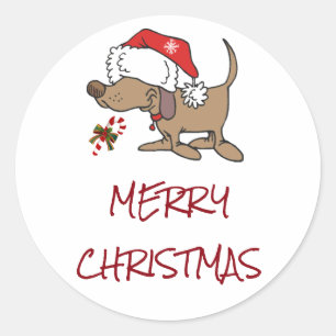 ROND STICKER À DIRE **MERCI NOËL** AVEC POIVRE