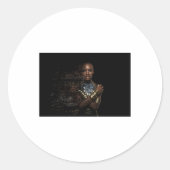 Rond Sticker à dispersion de la reine noire (Devant)