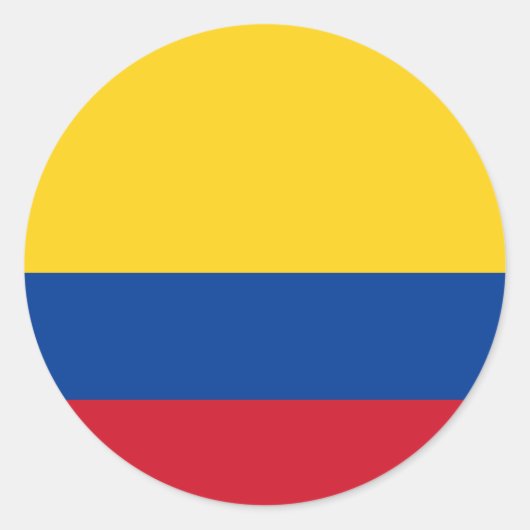 Rond Sticker à drapeau colombien (Devant)