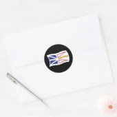 Rond Sticker À Drapeau De Terre-Neuve-Et-Labrador (Enveloppe)