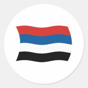 Rond Sticker à drapeau des peuples autochtones de Colom