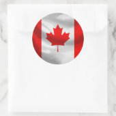 Rond Sticker à drapeau du Canada (Sac)