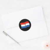 Rond Sticker à drapeau du Paraguay (Enveloppe)