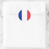 Rond Sticker à drapeau français (Sac)