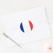 Rond Sticker à drapeau français (Enveloppe)