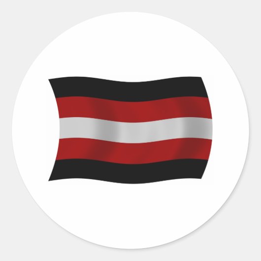 Rond Sticker à drapeau satanisme (Devant)