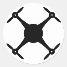 Sticker à drone (rond)