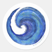 Rond Sticker à eau Susea Blu Studios (Devant)