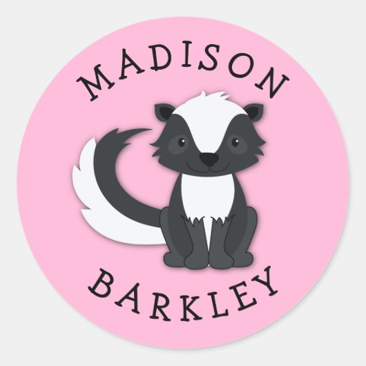 Rond Sticker à enveloppe en bois écaille mignonne pour (Devant)