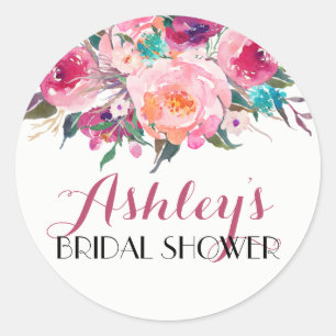 Rond Sticker à Fête des mariées de fleurs