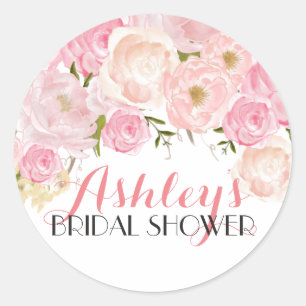 Rond Sticker à Fête des mariées de fleurs