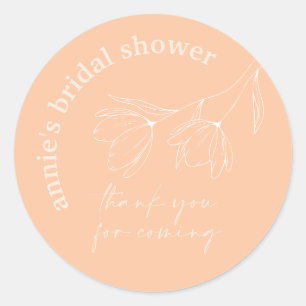 Rond Sticker à Fête des mariées florale A115