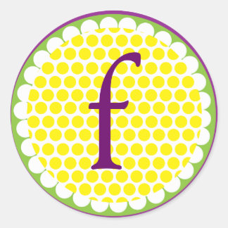 Rond Sticker à flair Sunflower