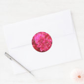 Rond Sticker à fleurs Bougainvillea (Enveloppe)