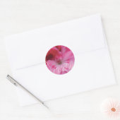 Rond Sticker à fleurs de géranium rose Dream (Enveloppe)