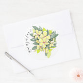 Rond Sticker à fleurs Kwaj (Enveloppe)