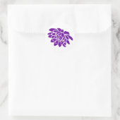 Rond Sticker à fleurs Lotus (violet) (Sac)