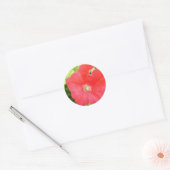 Rond Sticker à fleurs Red Petunia (Enveloppe)