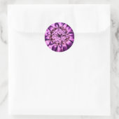 Rond Sticker à fleurs violettes (Sac)