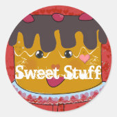 Rond Sticker à gâteau à sucré (Devant)