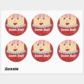 Rond Sticker à gâteau à sucré (Feuille)