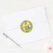 Rond Sticker à gâteau de Pâques (Enveloppe)