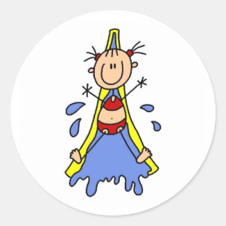 Rond Sticker à glissière d'eau