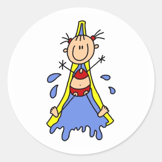 Rond Sticker à glissière d'eau (Devant)