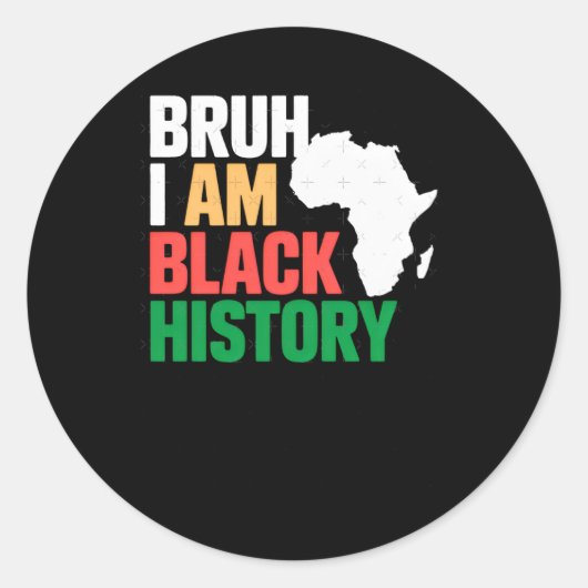 Rond Sticker à histoire noire (Devant)