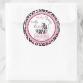 Rond Sticker à impression Wild Thing Cheetah & Zebra (Sac)