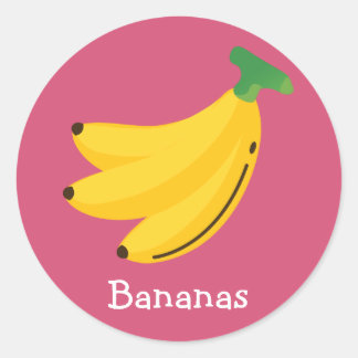 Rond Sticker à la banane
