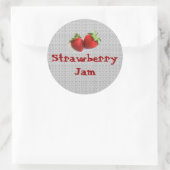 Rond Sticker à la confiture de fraises (Sac)