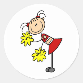 Rond Sticker à la figure pour fille en peluche