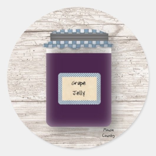 Rond Sticker à la gelée de raisin (Devant)