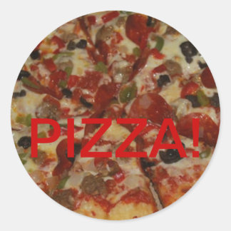 Rond Sticker à la pizza. . . Yum