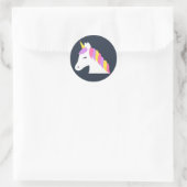 Rond Sticker à licorne mignonne (Sac)