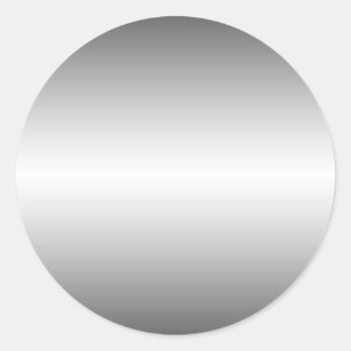 Rond Sticker à look métallique lisse