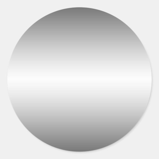 Rond Sticker à look métallique lisse (Devant)