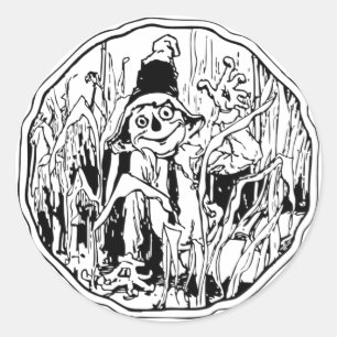 Rond Sticker à moelle-éclair Halloween