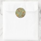 Rond Sticker à motifs floraux illustré (Sac)