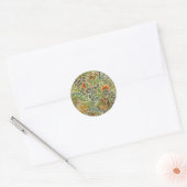 Rond Sticker à motifs floraux illustré (Enveloppe)
