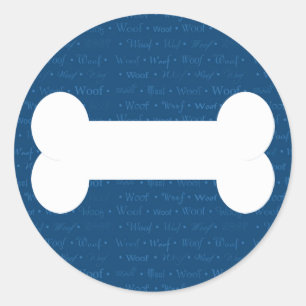 Rond Sticker à os de chien