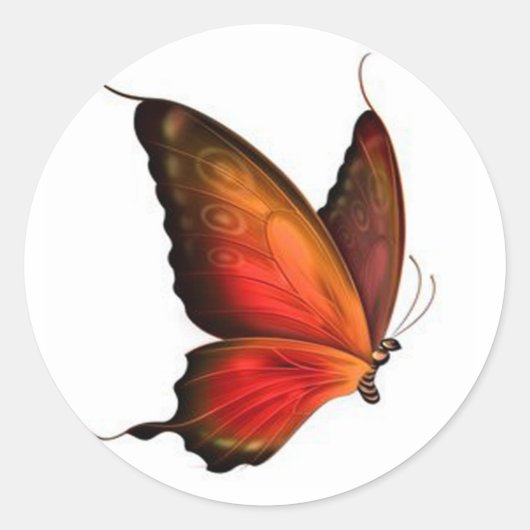 Rond Sticker à papillon Swallowtail (Devant)