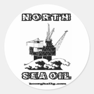 Rond Sticker à patchs pétrole de la mer du Nord