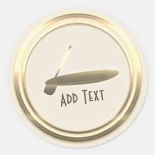 Rond Sticker à pédales en or